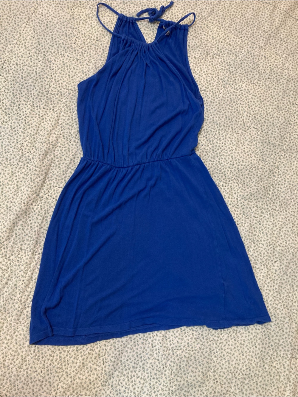 Old Navy Royal Blue Sleeveless Tie-Back Dress